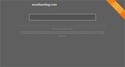 Desktop Screenshot of musthavebag.com